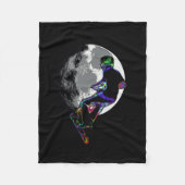 Moonlit Scooter Champ - Scooter Boy Artwork Fleecedecke (Vorderseite)
