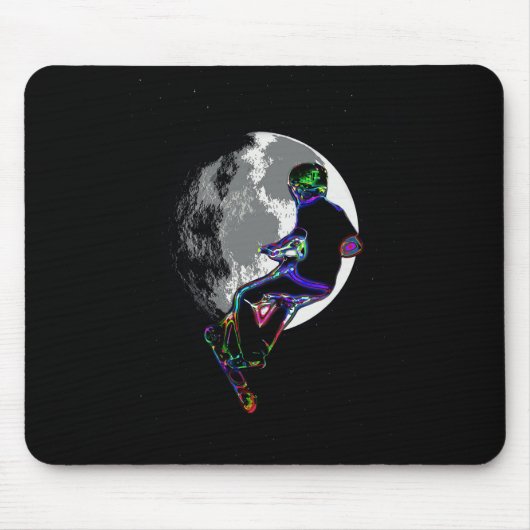 Moonlit Scooter Champ - Scooter Boy Artwork Mousepad (Vorne)