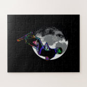 Moonlit Scooter Champ - Scooter Boy Artwork Puzzle (Horizontal)