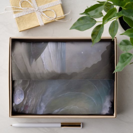 Moonlit Sea Turtle Ocean Wave Decoupage Seidenpapier (Geschenk)