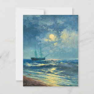 Moonlit Seaview, Kunstmalerei