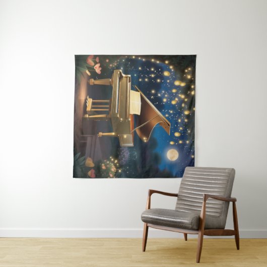 Moonlit Serenade #2 Wandteppich (Beispiel (Horizontal))