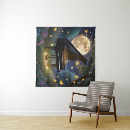 Moonlit Serenade #3 Wandteppich (Beispiel (Horizontal))