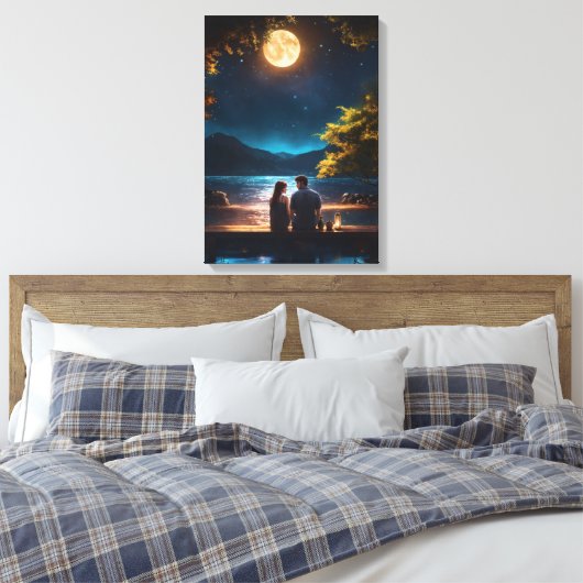 Moonlit Serenade Leinwanddruck (Insitu (Schlafzimmer))