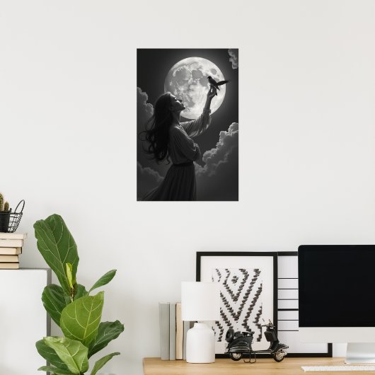 Moonlit Serenade Poster (Heimbüro)