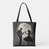 Moonlit Serenade: Silhouette Romance Tanz Tasche (Rückseite)