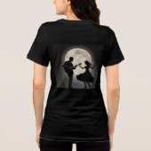 Moonlit Serenade: Silhouette Romance Tanz Tri-Blend Shirt (Rückseite)