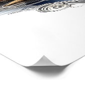 Moonlit Serenity A Slumbering Wolf 36x24 Poster (Ecke)