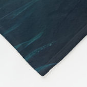 "Moonlit Serenity: Nighttime Seascape" Fleecedecke (Ecke)