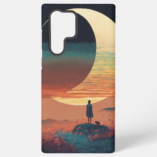 Moonlit Serenity Phone Case Samsung Galaxy Hülle (Rückseite)