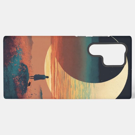 Moonlit Serenity Phone Case Samsung Galaxy Hülle (Rückseite (Horizontal))