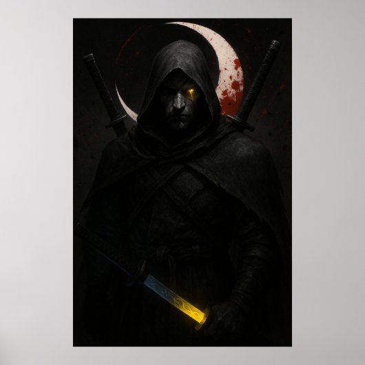 Moonlit Shadow Ronin Poster (Vorne)