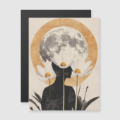 Moonlit Silhouette - Boho Vintag Elegante Magnetkarte (Vorne/Hinten)