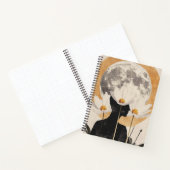 Moonlit Silhouette - Boho Vintag Elegante Notizblock (Innenseite)