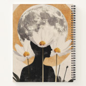 Moonlit Silhouette - Boho Vintag Elegante Notizblock (Rückseite)