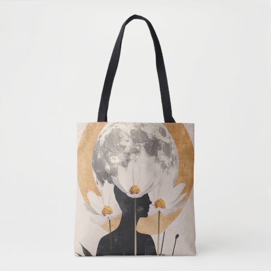 Moonlit Silhouette - Boho Vintag Elegante Tasche (Vorderseite)
