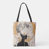 Moonlit Silhouette - Boho Vintag Elegante Tasche (Rückseite)