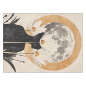 Moonlit Silhouette - Boho Vintag Elegante Tischdecke (Vorderseite (Horizontal))
