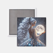 Moonlit Siren Magnet (Vorderseite/Rückseite)