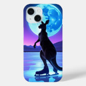 Moonlit Skater Kangaroo Case-Mate iPhone Hülle (Rückseite)