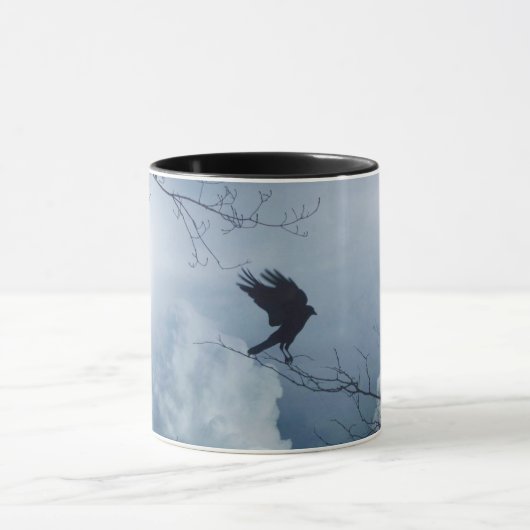 Moonlit Sky und Crow Tasse (Zentrum)