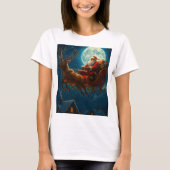 Moonlit Sleigh Ride: Santa’s Magical Journey T-Shirt (Vorderseite)