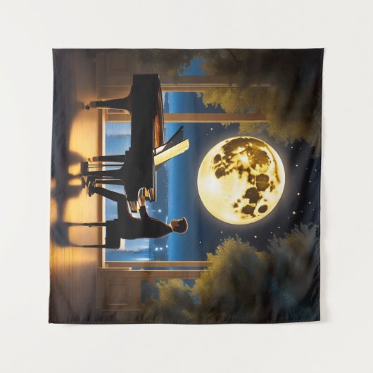 Moonlit Sonata #3 Wandteppich (Vorderseite (Horizontal))