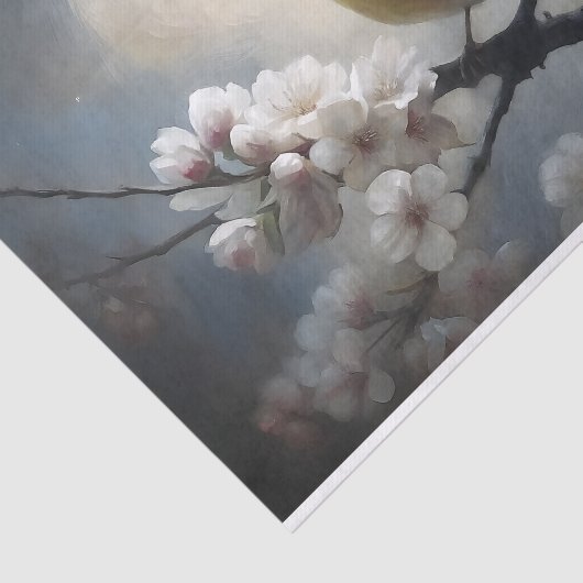 Moonlit Songbird Decoupage Seidenpapier (Ausschnitt)