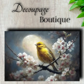Moonlit Songbird Decoupage Seidenpapier