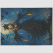 Moonlit Sorceress – Mystical Witch Decoupage Paper Seidenpapier (Vorderseite)