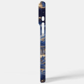 Moonlit Starry Dreamland Mythology Blue Design Case-Mate iPhone Hülle (Rückseite / Links)