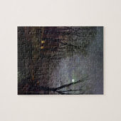 Moonlit Straßen-Szene, 1882 (Öl auf Leinwand) 2 Puzzle (Horizontal)