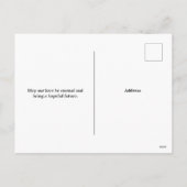 Moonlit Sweetheart Cats Valentine Postkarte (Rückseite)