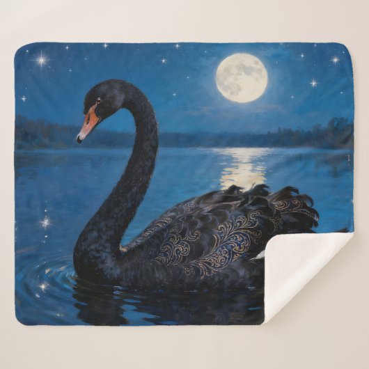 Moonlit Swim Sherpadecke (Vorderseite (Horizontal))