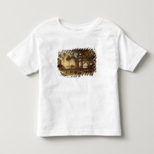 Moonlit Szene indischen Zahlen und Elefanten Amon Kleinkind T-shirt