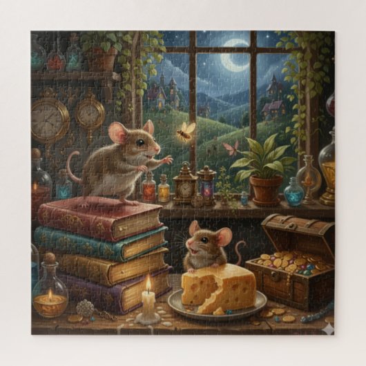 Moonlit Tales and Mouse Whispers Puzzle (Vertikal)