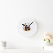 Moonlit Tales mit Panda Runde Wanduhr (Zuhause)