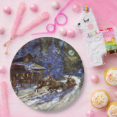 Moonlit Troika Ride Pappteller (Party)