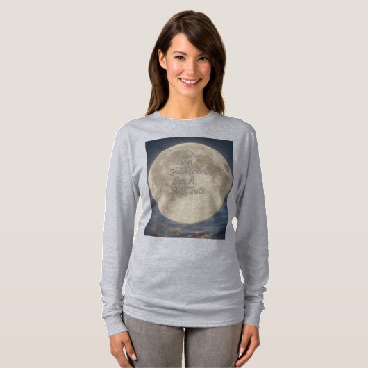 "Moonlit Truth - Shine ganz" T-Shirt (Vorne ganz)