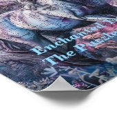 Moonlit Unicorn Puzzle - Mystical Night Fantasy Poster (Ecke)