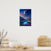 Moonlit Valley, eine bezaubernde Nacht Poster (Küche)