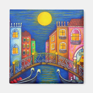 Moonlit Venedig-Magnet Magnet
