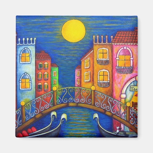 Moonlit Venice Magnet (Vorne)