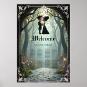 Moonlit Vows – A Cute Gothic Wedding Moment. Poster (Vorne)