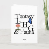 Moonlit Wachposten Feiertagskarte (Rückseite)