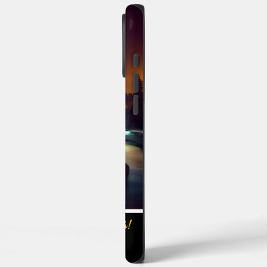 Moonlit Wasserfall Nachtszene Case-Mate iPhone Hülle (Rückseite / Links)