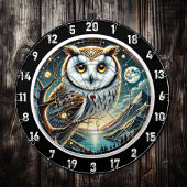 Moonlit Watcher Owl Dartboard Design Dartscheibe