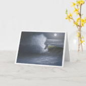 Moonlit Welle - Gruß-Karte Karte (Gelbe Blume)