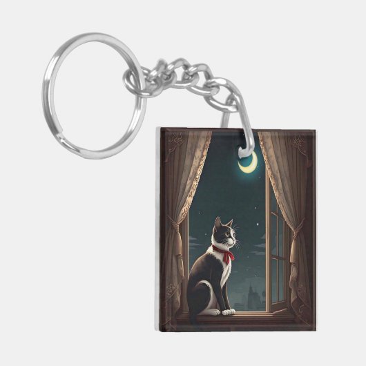 " MOONLIT WHISKER " SCHLÜSSELANHÄNGER (Vorderseite links)