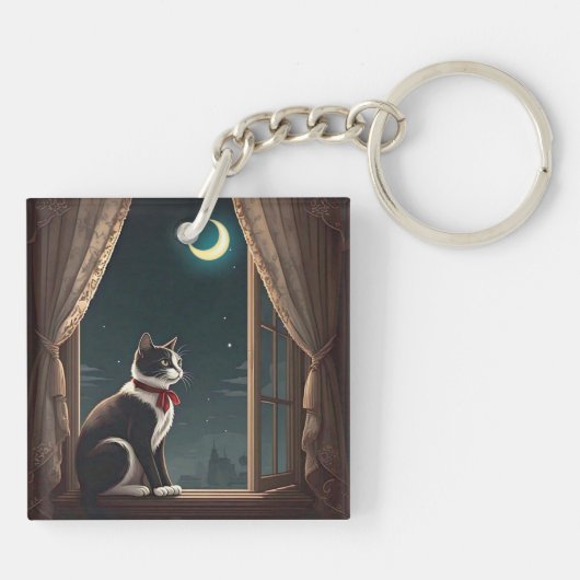 " MOONLIT WHISKER " SCHLÜSSELANHÄNGER (Rückseite)